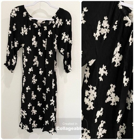 Soft Surroundings Embroidered Textured Midi Dress Boho Feminine Stretch Neutral - Picture 1 of 10
